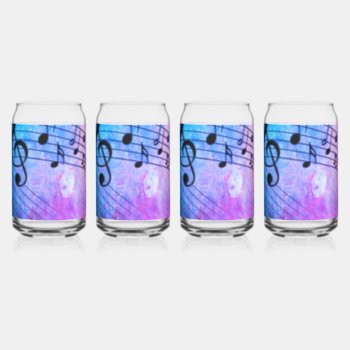 Abstract Music Can Glass by MehrFarbeImLeben at Zazzle