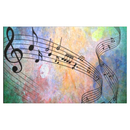 abstract music fabric