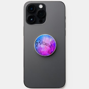 Abstract Music Popsocket by MehrFarbeImLeben at Zazzle
