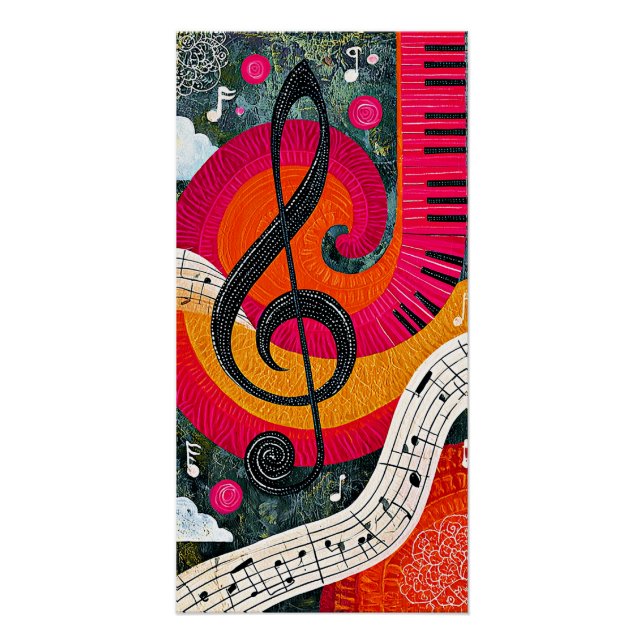 Abstract Musical Design Poster (Front)