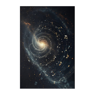 Abstract Musical Universe Spiral Acrylic Print