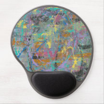 Abstract "Mystic Mooning" Funky Gel Mousepad