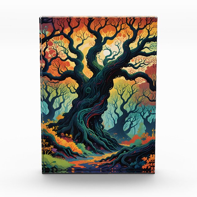 Abstract Mystical Trees Photo Block (Front)