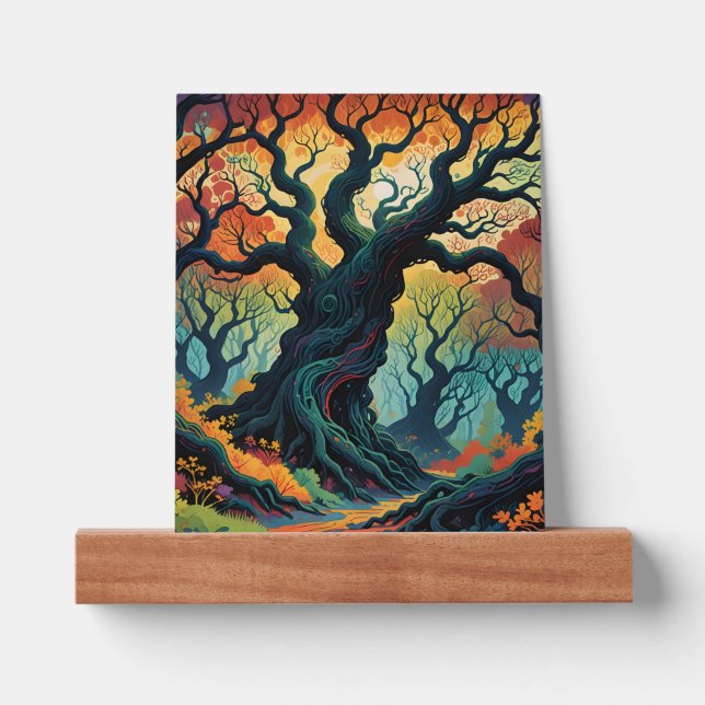 Abstract Mystical Trees Picture Ledge (Front)