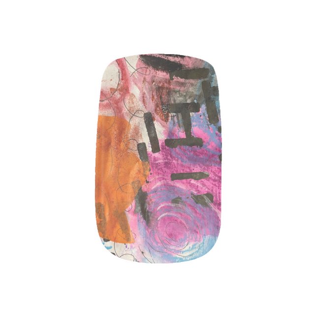 Abstract Nail Art (Left Thumb)