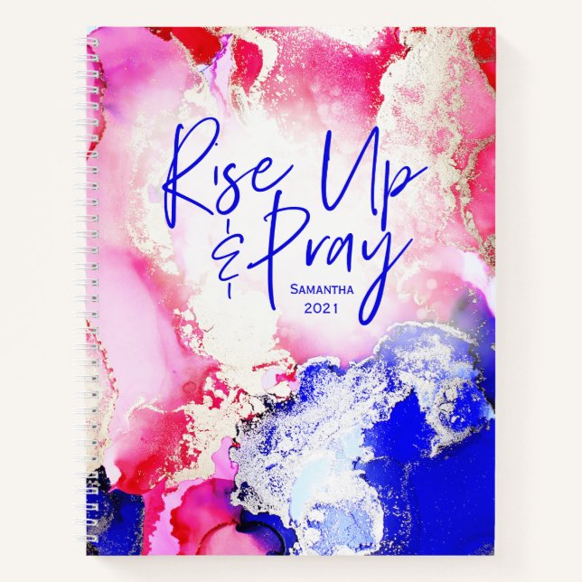 Abstract Named Prayer Journal Jewel Tones (Front)