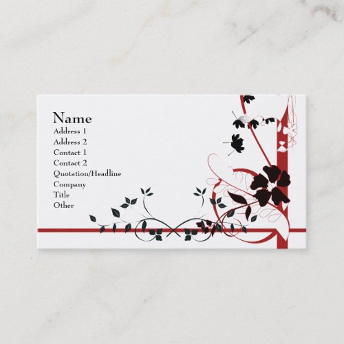 Abstract Nature Business Card