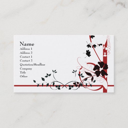 Customizable Abstract Nature Business Card