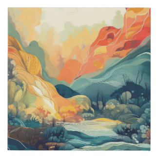 Abstract Nature Faux Canvas Print