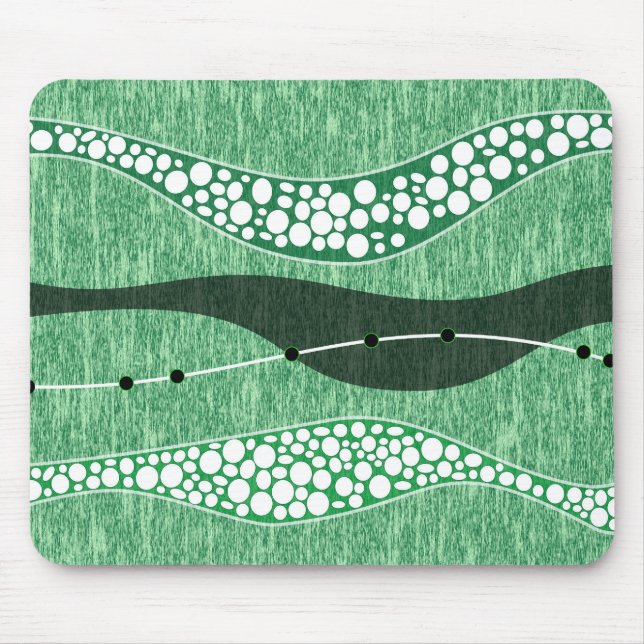 abstract nature green background wallpaper modern mouse pad (Front)