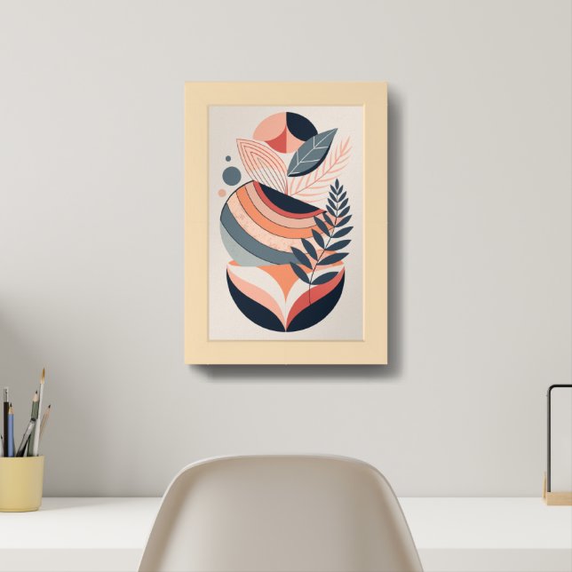 Abstract Nature Harmony Framed Art (Home Office)