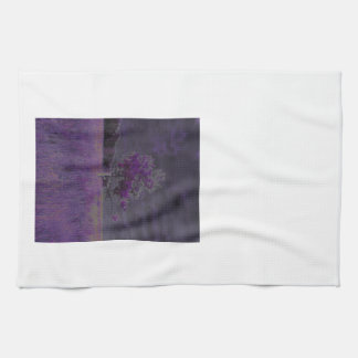 Abstract Nature Purple and Lavender Tree & Flowers Towel
