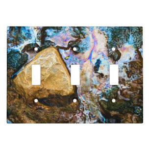 abstract nature still water light switch cover