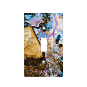 abstract nature still water light switch cover