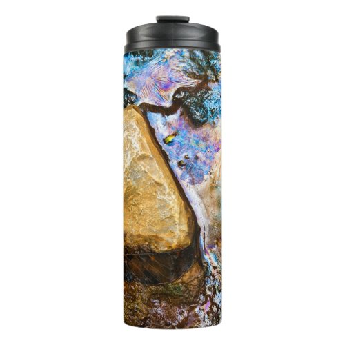 abstract nature still water thermal tumbler