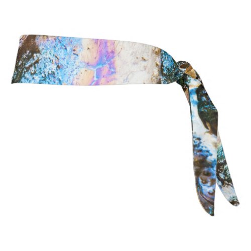 abstract nature still water tie headband