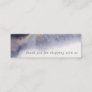 Abstract Navy Black Gold Watercolor Thank You Mini Business Card