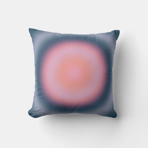 Abstract Navy Blue Gradient Throw Pillow