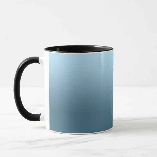 Abstract navy marine blue pure color trend modern mug (Left)