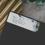 Abstract Navy Watercolor Return Address Label