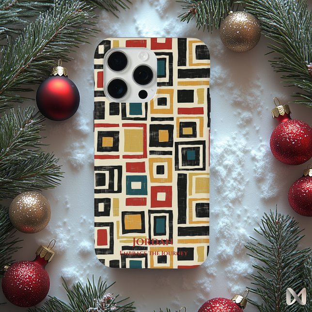 Abstract Ndebele Geometry – Vibrant Artistic Layer Case-Mate iPhone Case (Creator Uploaded)