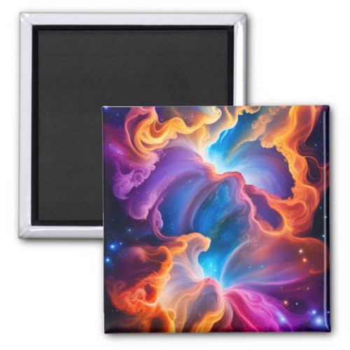 Abstract Nebula Radiant Space Clusters Clouds Magnet