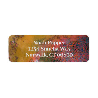 Abstract Nebula Return Address Label