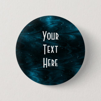 Abstract Nebula Texture - Blue Pinback Button