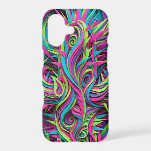 Abstract Neon Cactus Desert iPhone Cases