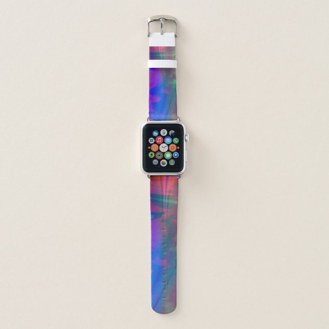 Abstract Neon Colors  Apple Watch Band (Front)