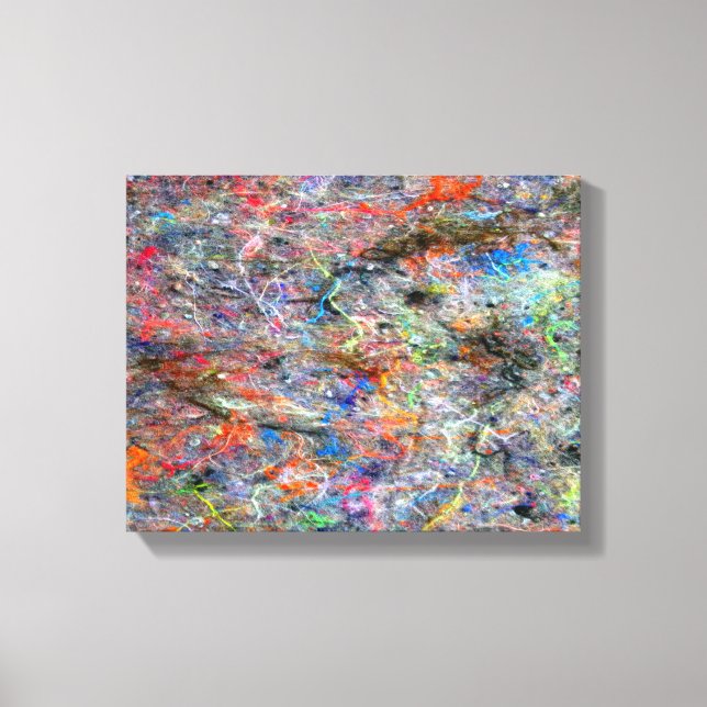 Abstract Neon Colors Art Splatter Gallery  Canvas (Front)