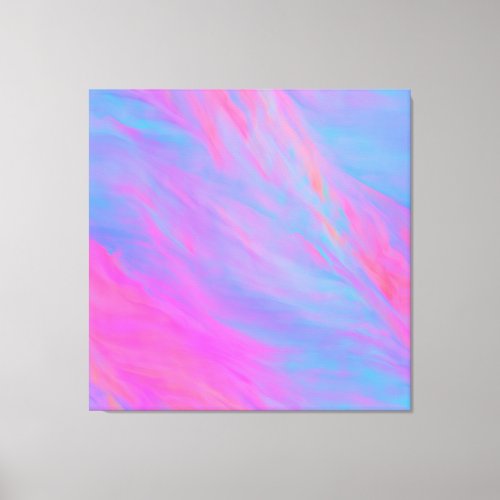 Abstract Neon Ink Flow Canvas Print