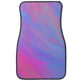 Abstract Neon Ink Flow Car Floor Mat