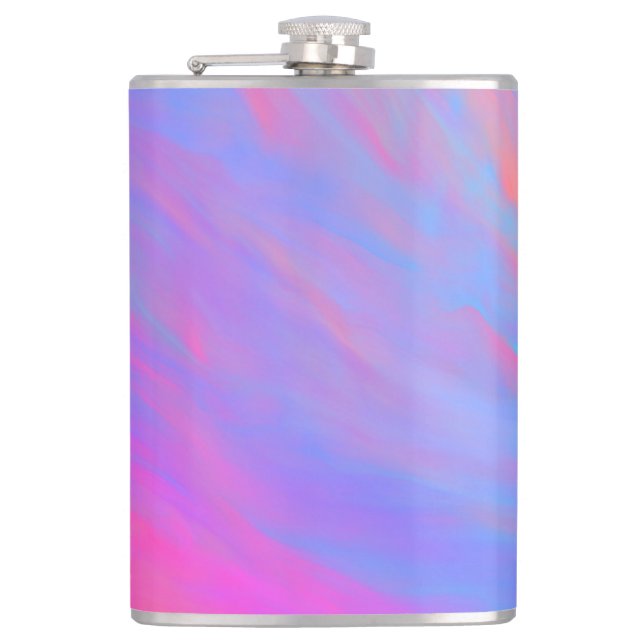 Abstract Neon Ink Flow Flask (Front)
