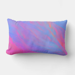 Abstract Neon Ink Flow Lumbar Pillow