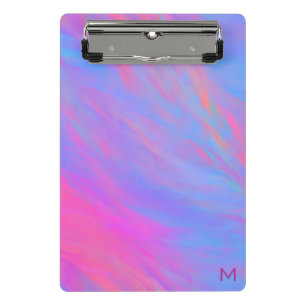 Abstract Neon Ink Flow Mini Clipboard