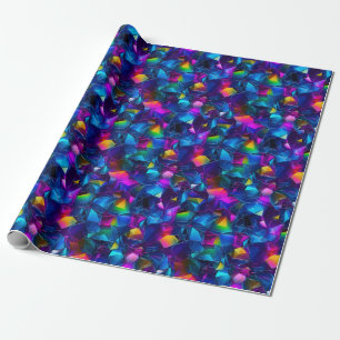 Abstract Neon Wonderland Wrapping Paper