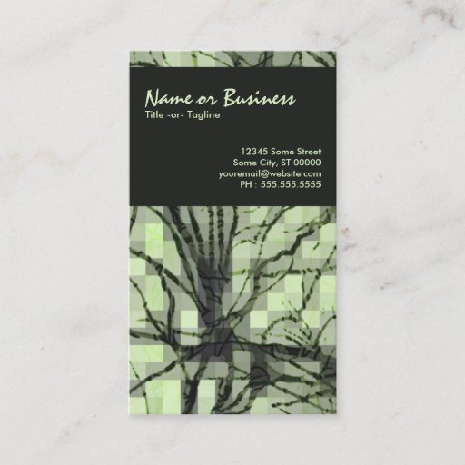 Customizable abstract nerves business card