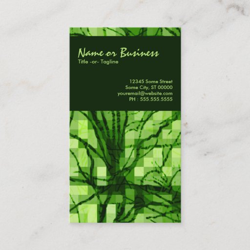 Customizable abstract nerves business card