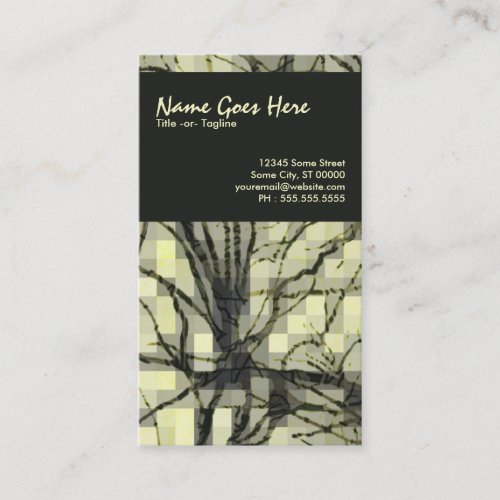 abstract nerves business card template