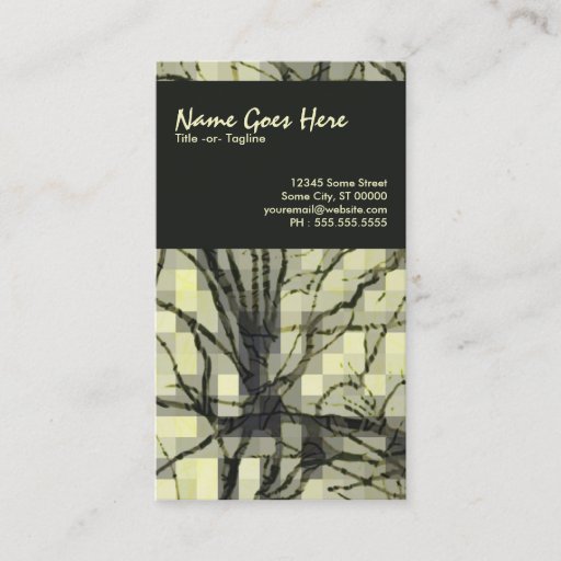 Customizable abstract nerves business card template
