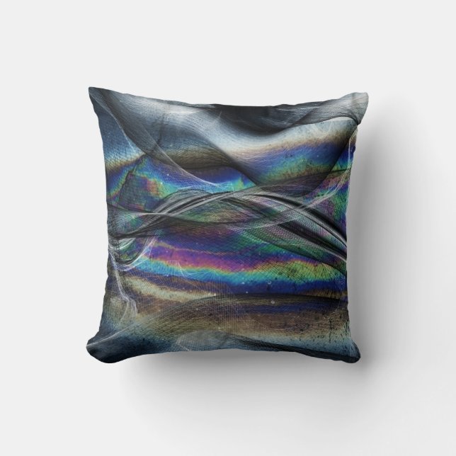 Abstract Net Swirl Throw pillow (Front)