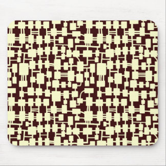 Abstract Network - Cream on Dark Brown 330000 Mouse Pad