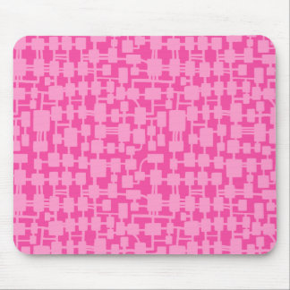 Abstract Network - Pink on Pale Crinson F749A1 Mouse Pad