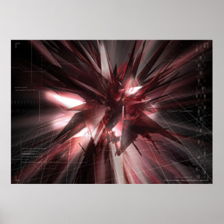 abstract network poster
