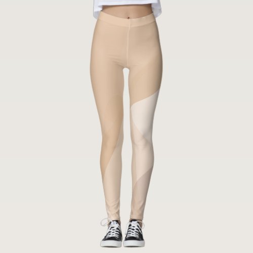 Abstract Neutral Tones 2 Leggings