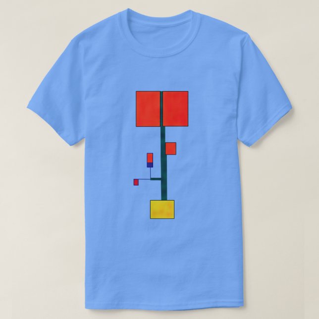 Abstract New Mondrian style art print  T-Shirt (Design Front)