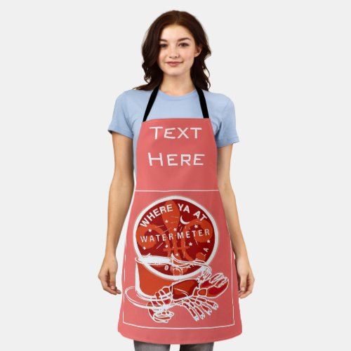 Abstract New Orleans Design add text Apron