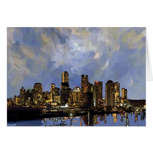 Abstract New Orleans Sunset add text (Front Horizontal)