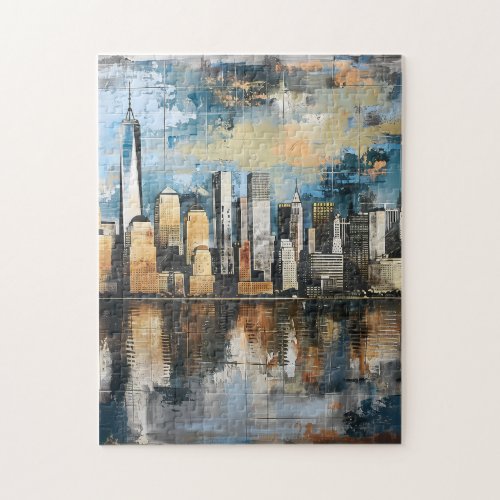 Abstract New York Skyline Puzzle